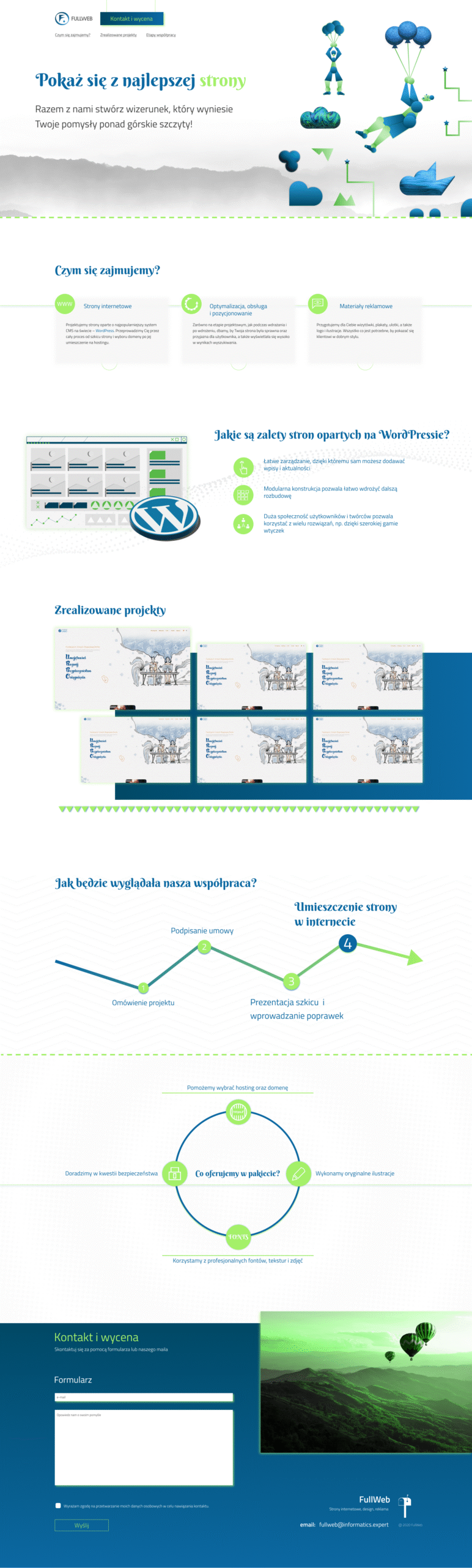 Strona internetowa Fullweb